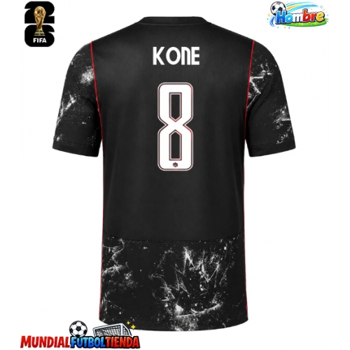 Camiseta Canadá Ismael Kone #8 Segunda Equipación Replica Mundial 2026 mangas cortas